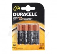 Duracell Alkaline Battery - AA, 4 nos Pouch
