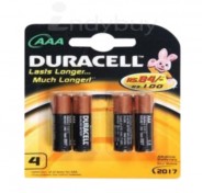 Duracell Alkaline Battery - AAA, 4 nos Pouch