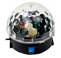 J M Disco DJ Lighting Crystal Magic Ball Light Laser Rotation Stage Lamp 05 - 20W